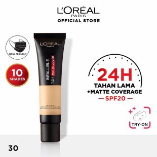 L'Oreal Paris Infallible 24 Hr Matte Cover Foundation 123- Natural Vanilla