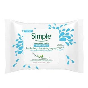 Simple Water Boost Hydrating Cleansing Wipes 