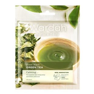 Wardah Nature Daily Calming Sheet Mask Green Tea