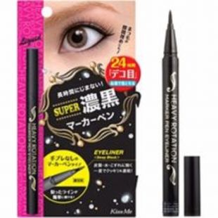 Kiss Me heavy rotation marker pen eyeliner deep black