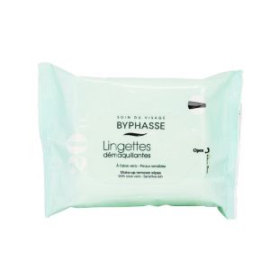 Byphasse Make-Up Remover Wipes Aloe Vera Sensitive Skin 