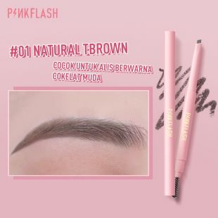 Pinkflash Automatic Eyebrow Pencil Lasting 8H Waterproof 01 Natural Brown