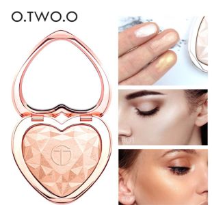 O.TWO.O Shimmer Highligter Powder Palette Glitter Heart-Shaped 03 Blinded by the Light