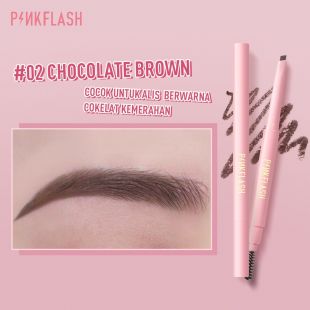 Pinkflash Automatic Eyebrow Pencil Lasting 8H Waterproof 02 Chocolate Brown