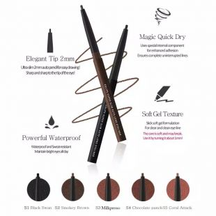 EGLIPS Super Slim Auto Long Eye Liner S2 Smokey Brown 