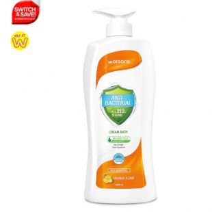 Watsons Anti Bacterial Cream Bath Orange & Lime