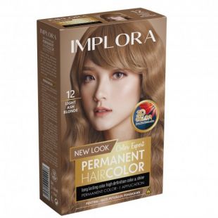 Implora Permanent Hair Color 12 Light Ash Blonde