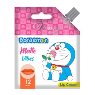 Vienna Doraemon Matte Vibes Lip Cream 12 Icon