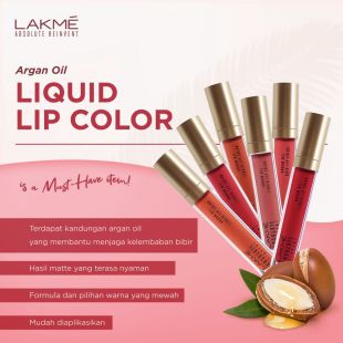 Lakmé Absolute Reinvent Argan Oil Liquid Lip Color Pink Queen