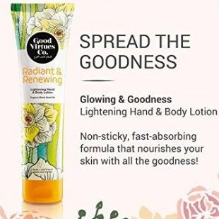 Good Virtues Co. Radiant and Renewing lightening hand and body cream