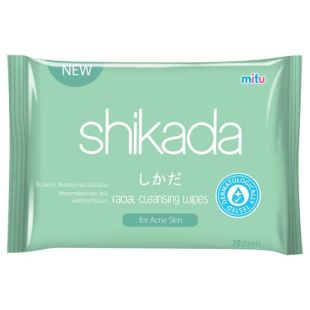 Shikada Facial Cleansing Wipes For Acne Skin