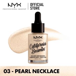 NYX California Beamin Face & Body Liquid Highlighter 03 - Pearl Necklace