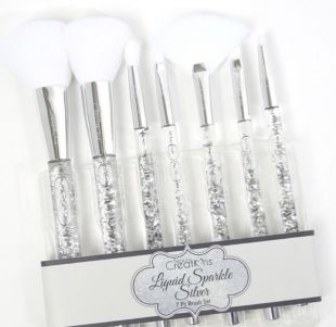 Beauty Creations Liquid Sparkle Silver Brush Set 