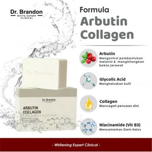 Dr. Brandon Soap Bar Arbutin+Collagen Energizing Brightening Face & Body 