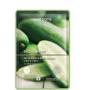 Watsons Facial Mask Cucumber Refreshing & Moisturising