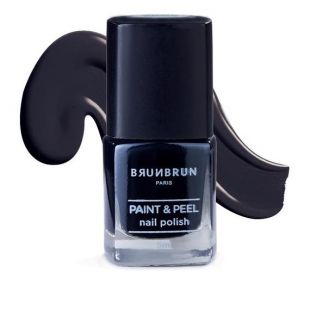Brunbrun Paris Paint & Peel Nail Polish Black