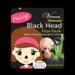 Vienna Peel Off Charcoal Black Head Nose Pack 