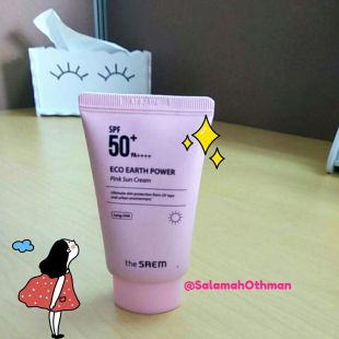 the SAEM the SAEM Eco Earth Power Pink Sun Cream SPF50+ PA++++ Pink