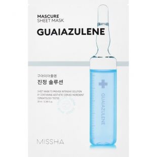 Missha Mascure sheet mask Guaiazulene