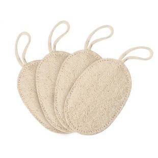 Aelin Skincare Natural Loofah Scouring Pads for Body Shower 