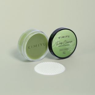 KIMIYU Deep Cleansing Brush Soap Bar & Pad Minty Green