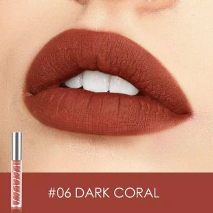 Focallure Velvet Liquid Lipstick 06 Dark Coral