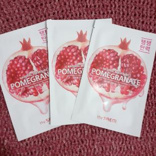 the SAEM Natural Sheet Mask Pomegranate