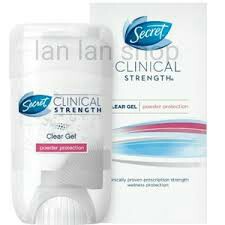 Secret Secret Clinical Strength Clear Gel Powder Protection