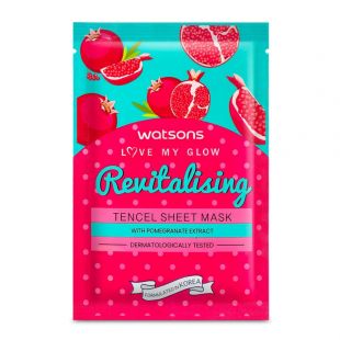 Watsons Tencel Sheet Mask Revitalising Pomegranate