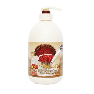 Velvy Beauty Goat's Milk Shower Cream Rosehip Seed Oil & Peach
