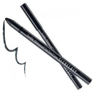 Secret Key Twinkle Waterproof Gel Pencil Liner Deep Black