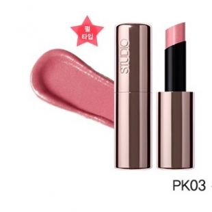 the SAEM Studio Pro Shine Lipstick Chiffon Pink (PK03)