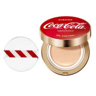 The Face Shop Oil Control Water Cushion Coca Cola Edition V201