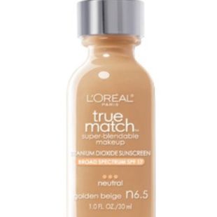 L'Oreal Paris True Match Super-Blendable Liquid Foundation N6.5 Golden Beige