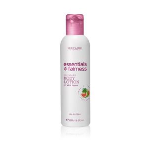 Oriflame Essentials Fairness Softening Body Lotion UV Filters 