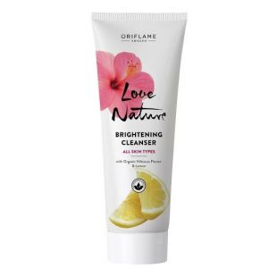 Oriflame Love Nature Brightening Cleanser Organic Hibiscus Flower & Lemon