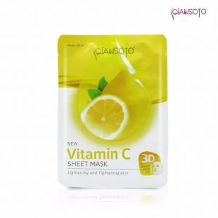 QIANSOTO Sheet mask Vitamin C Lightening and Tightening Skin 