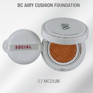Social Cosmetics BC Airy Cushion Foundation 03 Medium