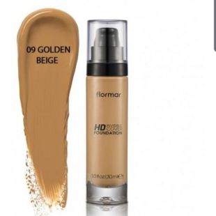 Flormar Flormar HD Invisible Cover Foundation 09 Golden Beige