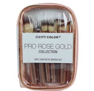 City Color CITY COLOR Pro Rose Gold Brush Collection 