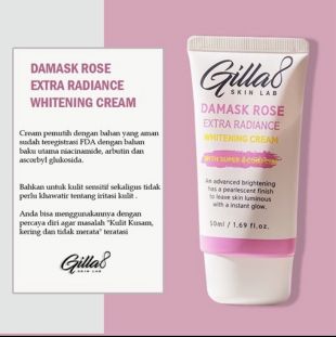 Gilla8 Damask Rose Extra Radiance Whitening Cream 