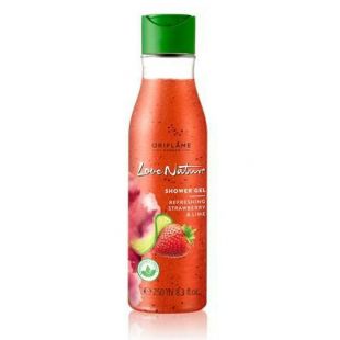 Oriflame Love Nature Exfoliating Shower Gel Strawberry and Lime
