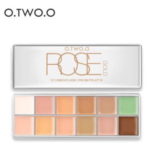 O.TWO.O Rose Gold 12 Camouflage Cream Palette 