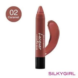 SilkyGirl Lacquer Lipcolor Balm 02 caramel 