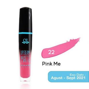 QL Matte Lipcream 22 Pink Me