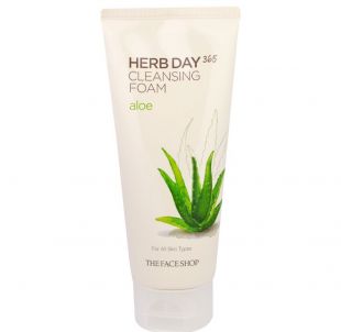 The Face Shop Herb Day 365 Cleansing Foam Aloe Aloe