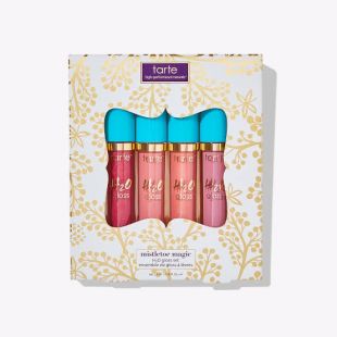 Tarte Cosmetics Mistletoe Magic H2O Gloss Set Bauble, Tinsel, Room Service, Hang Ten