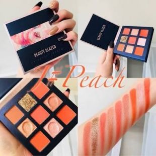 Beauty Glazed 9 Color Eyeshadow Palette Peach