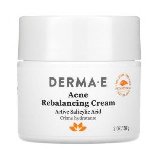 Derma E Acne Rebalancing Cream, Active Salicylic Acid 