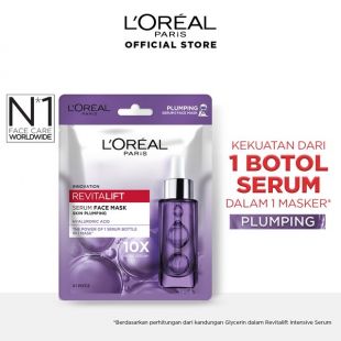 L'Oreal Paris Revitalift Pro-Youth Serum Face Mask Skin Plumping 